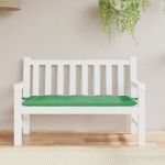 vidaXL Pernă bancă de grădină, verde, 120x50x7 cm, material oxford
