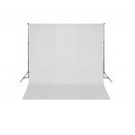 vidaXL Sistem de suport fundal, 600 x 300 cm, alb