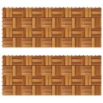 Set dale din lemn de acacia, 30 x 30 cm, 20 buc.