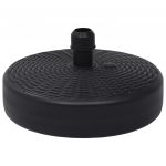 vidaXL Suport de umbrelă, negru, 24 L, umplere cu nisip/apă