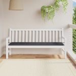 vidaXL Pernă de bancă de grădină antracit 180x50x3 cm textil oxford