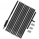 Burghiu de sol cu mâner 80 mm cu tub prelungitor 13 m, oțel