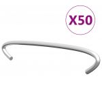 vidaXL Cârlige pentru gabioane, 50 buc., oțel galvanizat, 10 cm