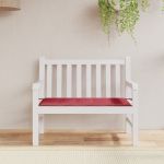 vidaXL Pernă de bancă de grădină, roșu, 100x50x3 cm, textil oxford
