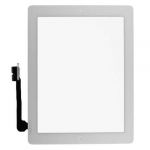 Touchscreen Digitizer Apple iPad 4 A1459 A1458 cu buton home si adeziv Alb Geam Sticla Tableta
