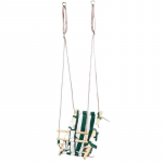 Leagan pentru copii, Strend Pro Fumiko Green, maxim 70 Kg, sfoara, lemn si bumbac
