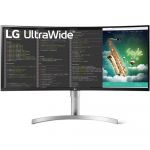 Monitor LED VA LG 35WN75CP, 35", UWQHD, HDR10, 100 Hz, FreeSync, Argintiu