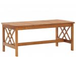 vidaXL Masă de cafea, 102 x 50 x 43 cm, lemn masiv de acacia