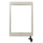 Touchscreen Digitizer Apple iPad Mini 2 A1489 A1490 A1491 cu buton home si cip IC Alb Geam Sticla Tableta