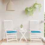 vidaXL Perne scaune grădină 2 buc. albastru 40x40x3 cm țesătură Oxford