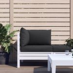 vidaXL Perne de canapea din paleți, 3 buc., negru, material textil