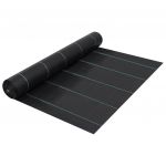 vidaXL Membrană antiburuieni & antirădăcini, negru, 1x200 m, PP