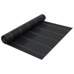 vidaXL Membrană antiburuieni & antirădăcini, negru, 2x5 m, PP