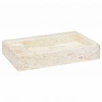 vidaXL Chiuvetă, crem, 58x39x10 cm, marmură