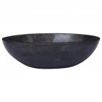 vidaXL Chiuvetă, negru, 53x40x15 cm, marmură