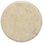 vidaXL Blat de masă, crem, Ø40x2,5 cm, marmură