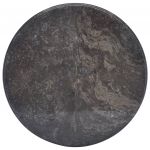 vidaXL Blat de masă, negru, Ø50x2,5 cm, marmură