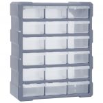 vidaXL Organizator cu 18 sertare medii, 38x16x47 cm