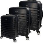 Set 3 trolere, Quasar & Co.®, Model Compatible Air, ABS, negru, Mic/Mediu/Mare