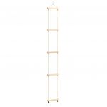 vidaXL Scară din frânghie pentru copii, 30x168 cm, lemn masiv și PE