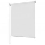 vidaXL Jaluzea tip rulou de exterior, alb, 60x140 cm, HDPE
