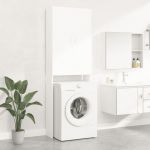 vidaXL Dulap mașina de spălat, alb, 64x25,5x190 cm