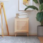 vidaXL Ușă de dulap cu design lambriu, 39,5x39,4 cm, lemn masiv de pin