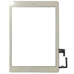 Touchscreen Digitizer Apple iPad 5 A1823 cu buton home si adeziv Alb Geam Sticla Tableta