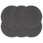 vidaXL Naproane, 6 buc., gri închis, 38 cm, bumbac, rotund