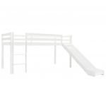 vidaXL Cadru pat etajat copii cu tobogan & scară 97x208cm lemn de pin