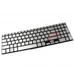 Tastatura argintie Samsung N220 iluminata layout US fara rama enter mic