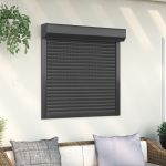 vidaXL Oblon rulant, antracit, 100 x 100 cm, aluminiu