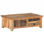 vidaXL Masă de cafea, 90 x 50 x 31 cm, lemn masiv reciclat