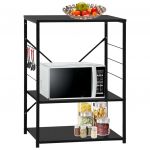 vidaXL Dulap cuptor microunde, negru, 60x39,6x79,5 cm, lemn prelucrat