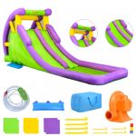Happy Hop Tobogan acvatic gonflabil cu piscină, 600x215x255 cm, PVC