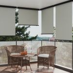 vidaXL Copertină laterală de balcon, gri, 122 x 250 cm