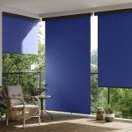 vidaXL Copertină laterală de balcon, albastru, 165 x 250 cm