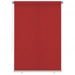 vidaXL Jaluzea tip rulou de exterior, roşu, 160x230 cm, HDPE