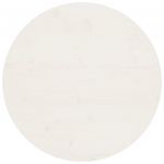 vidaXL Blat de masă, alb, Ø70x2,5 cm, lemn masiv de pin