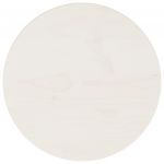 vidaXL Blat de masă, alb, Ø30x2,5 cm, lemn masiv de pin