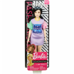Papusa Barbie Fashionistas cu rochita unicorn believer