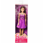 Papusa Barbie tinute stralucitoare rochita mov
