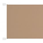 vidaXL Copertină verticală, gri taupe, 100x270 cm, țesătură oxford