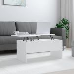 vidaXL Măsuță de cafea, alb, 102x50,5x46,5 cm, lemn prelucrat