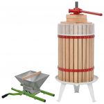 vidaXL Set de presă și zdrobitor de fructe & vin, 2 piese