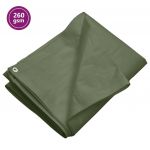 vidaXL Prelată 260 g/m², verde, 2x3 m, HDPE