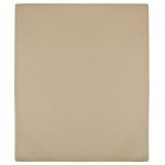 vidaXL Cearșaf de pat cu elastic, gri taupe, 90x200 cm, bumbac