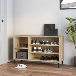 vidaXL Pantofar, stejar sonoma, 102x36x60 cm, lemn prelucrat