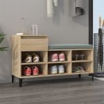 vidaXL Pantofar, stejar sonoma, 102x36x60 cm, lemn prelucrat
