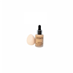 Set fond de ten si burete, Beauty Creations, Air Touch Liquid Foundation, 03